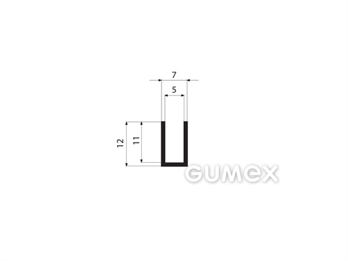 GUMOVÉ PROFILY TVARU "U" - EPDM